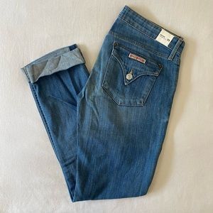 Hudson Bacara Crop Straight Cuffed Jeans